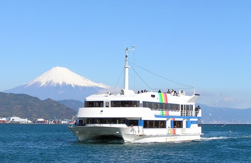 雄大な富士山の絶景!!清水港クルーズ＆寿司バイキング!! 日本平ロープウェイで行く！国宝『久能山東照宮』