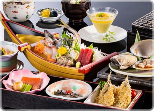 九十九里名物！蛤・地魚定食と犬吠テラステラス