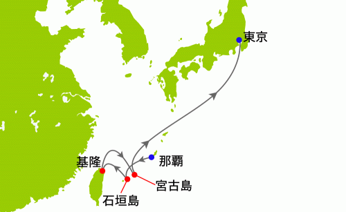 栃木県内発着　MSCベリッシマで行く！那覇発　台湾・東京　片道クルーズ